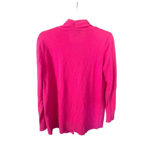Lands’ End Pink Cardigan M Petite Speckled Knit Soft‎ Girl Aesthetic Cozy Layer - Picture 5 of 5